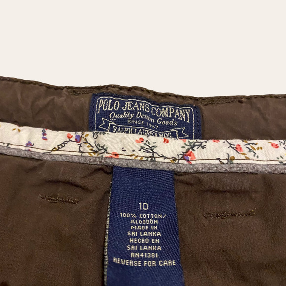 Y2K Ralph Lauren Chocolate Brown Cargo Shorts - Picture 3 of 4